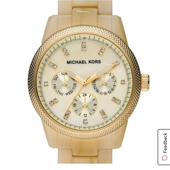 Michael Kors Mother of Pearl gold tone watch - Picture 1 of 7